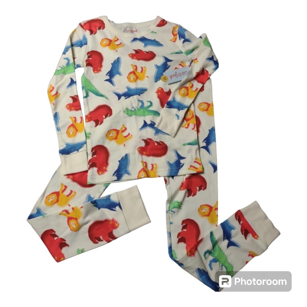 Nwt cat & Jack wildlife pajamas size 10